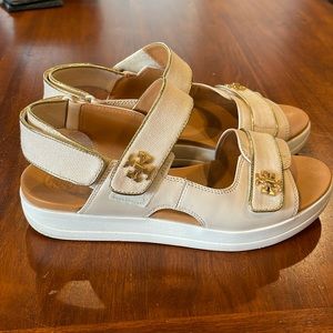 Tory Burch sandals, cream 8.5